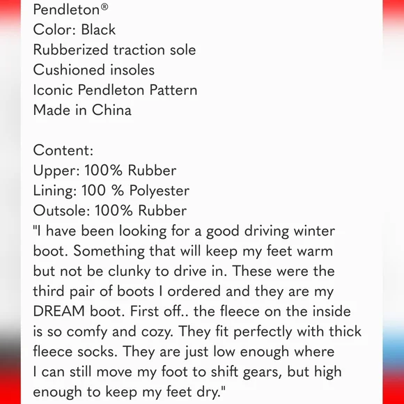 Pendleton Ladies' Chelsea Patterned Rainboot - Picture 7 of 7